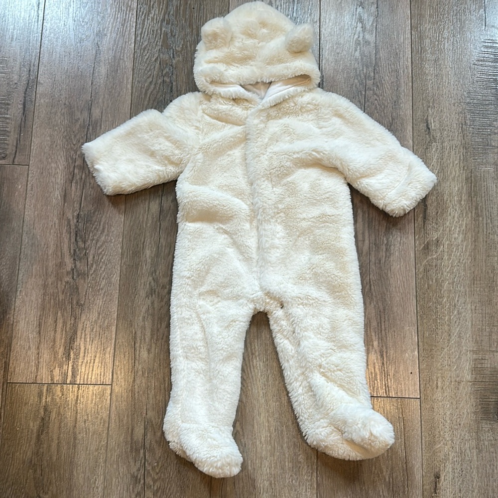 Janie and Jack polar bear fleece onesie